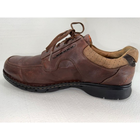 Clarks 1825, Unstructured Brown Derby Men's Shoes. SIZE: 14 15 - Picture 5 of 10